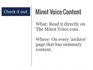 It means you're going visit a Minot Voice page.