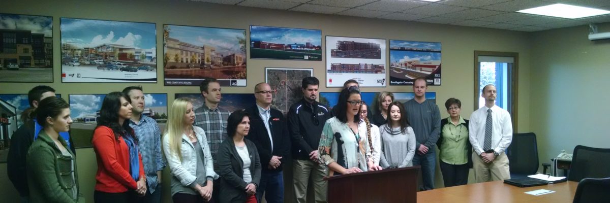 Citizen's for Minot's Future announce support for Park District's MARC proposal.