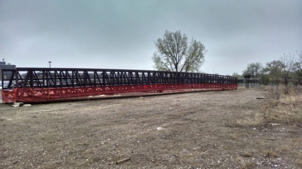 The Victoria Bridge is on schedule to be back in place by August 1st.
