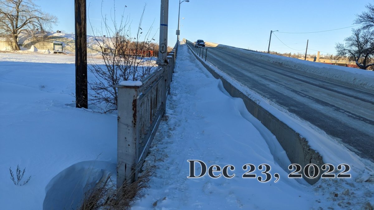 The 3rd St. NE Viaduct. December 23, 2022. 