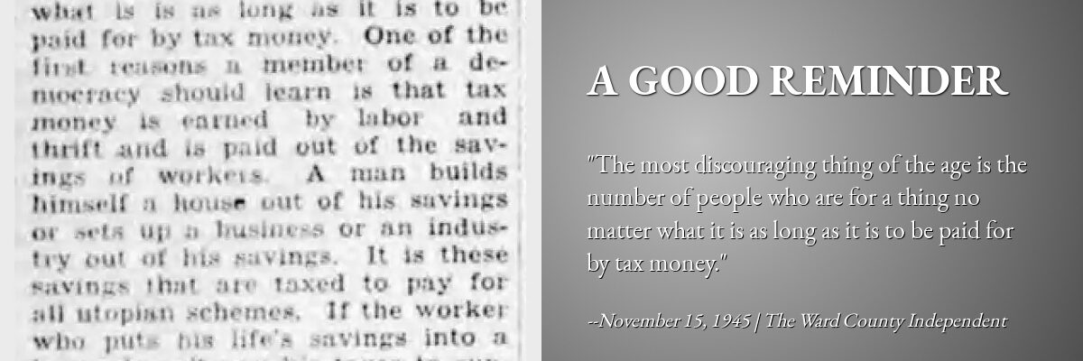 November 15, 1945, The Ward County Independent
