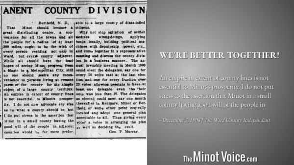 December 3, 1908, The Ward County Independent