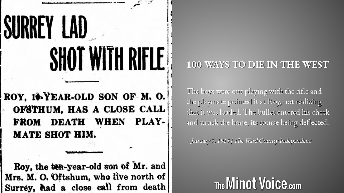 On This Day | 100 Ways to Die in the West – TheMinotVoice.com