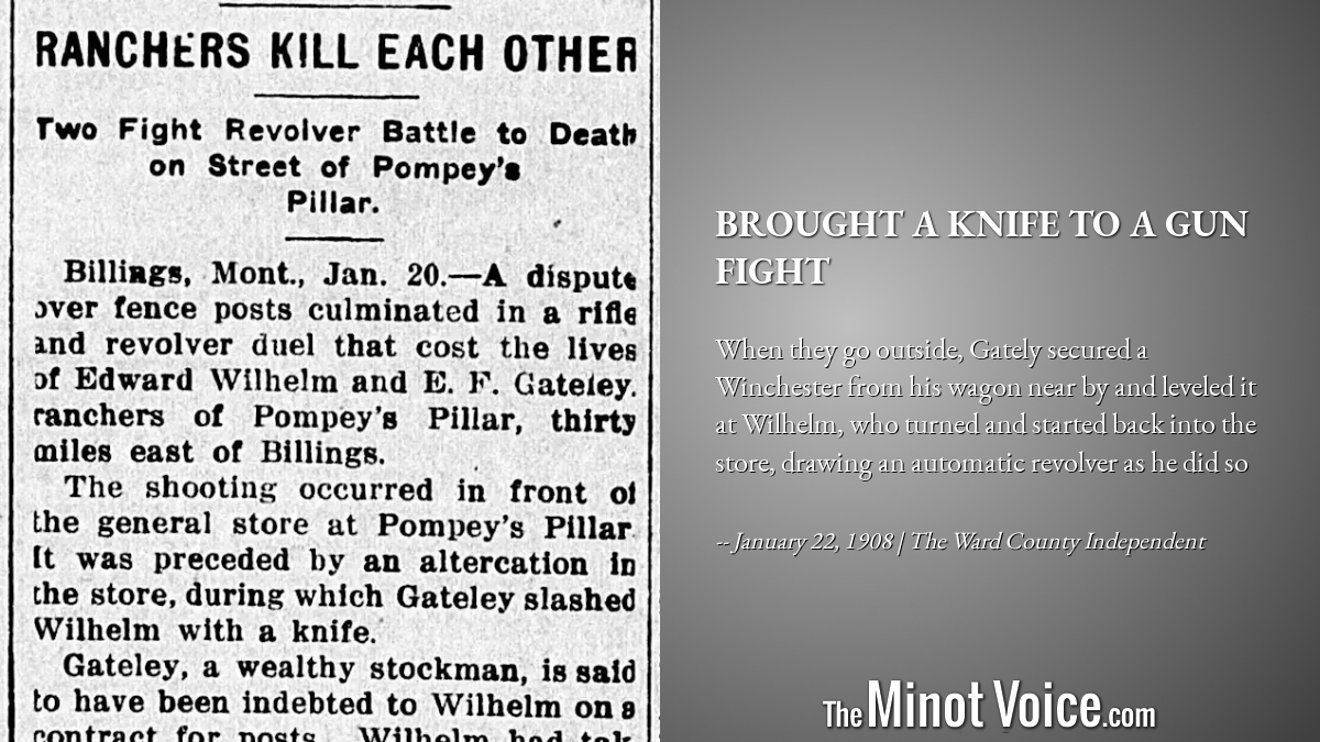 On This Day | Brought a Knife to a Gun Fight – TheMinotVoice.com