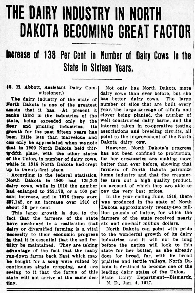 Dairy Industry Booming