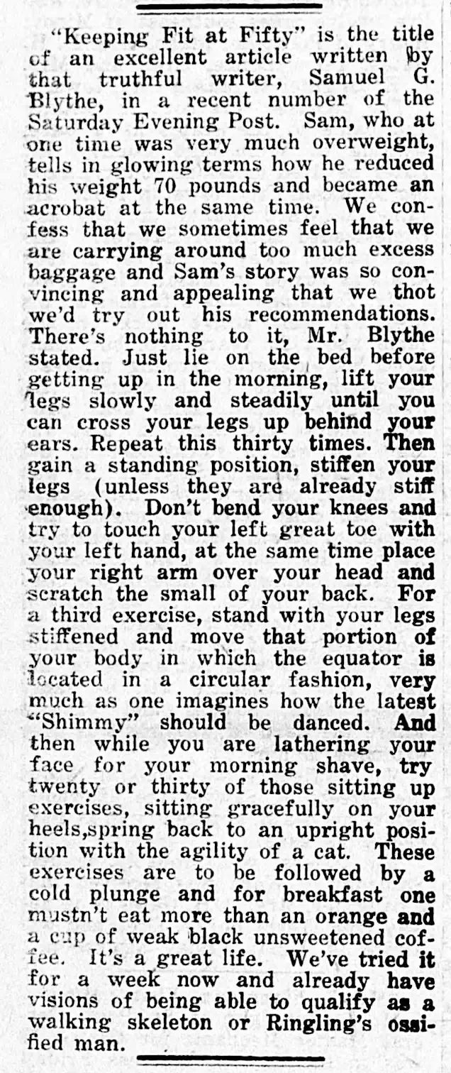 Keeping Fit at Fifty