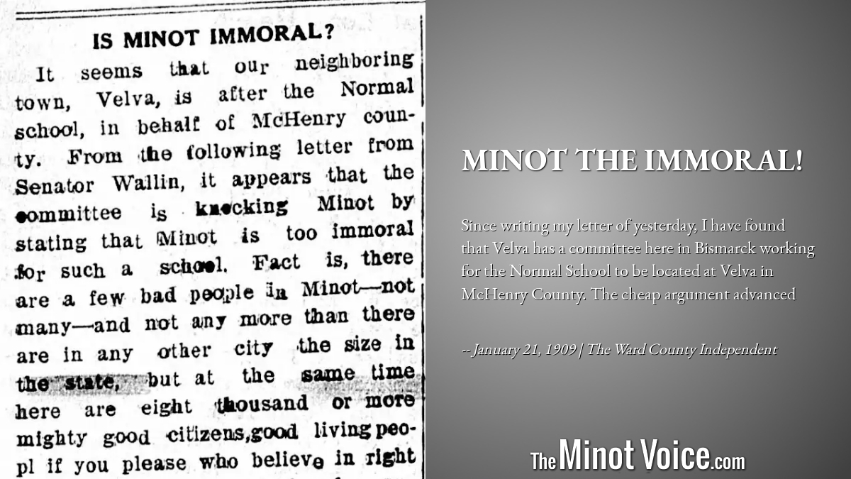 On This Day | Minot the Immoral! – TheMinotVoice.com