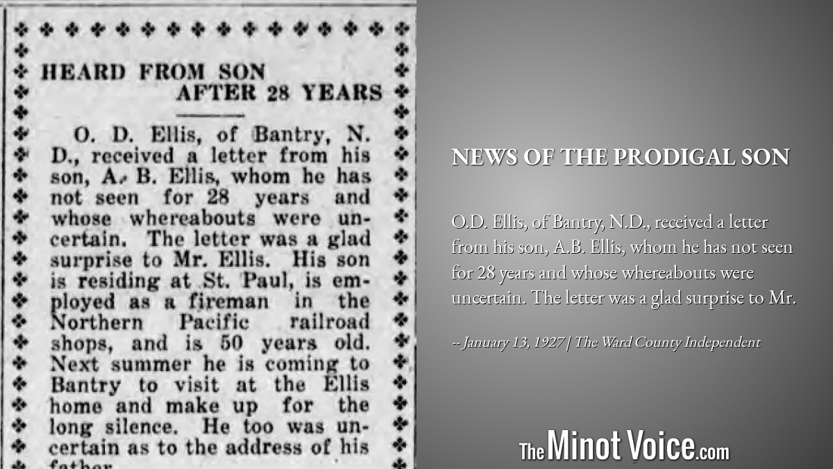On This Day | News of the Prodigal Son – TheMinotVoice.com