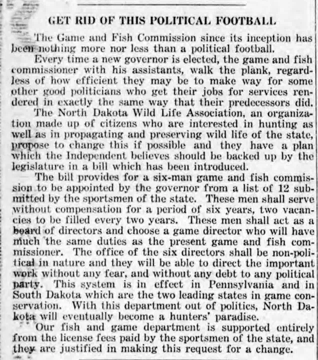 The Game and Fish Football