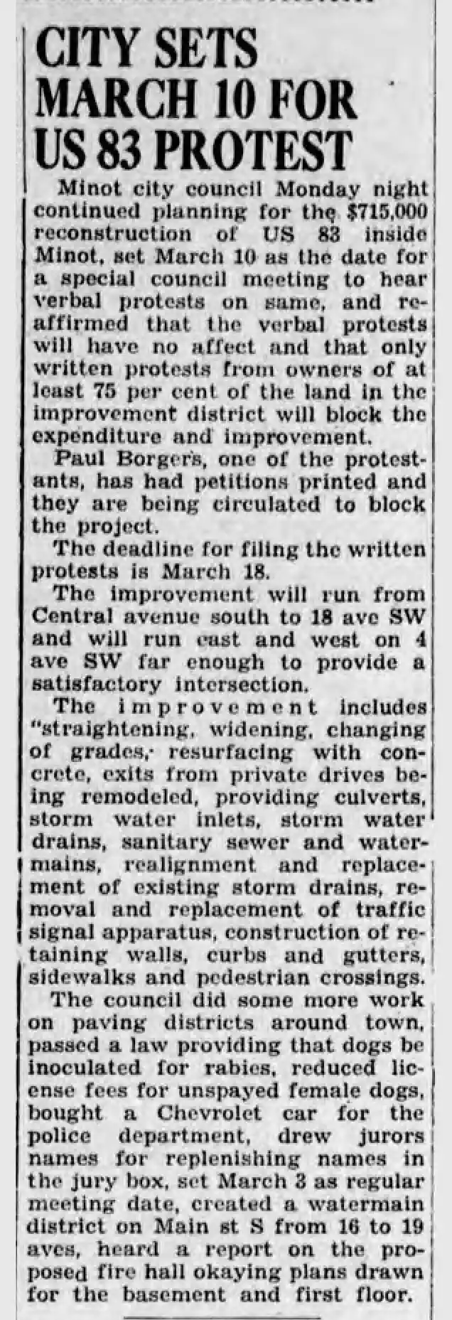 The Beginning of Never Ending Highway Widening