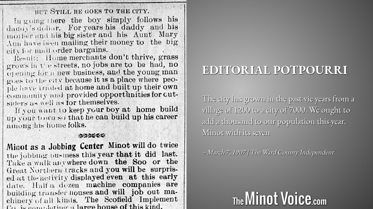 On This Day | Editorial Potpourri – TheMinotVoice.com