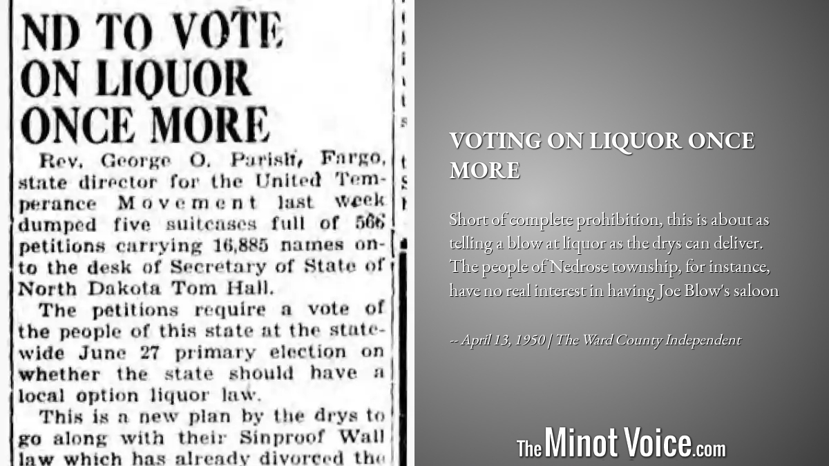 On This Day | Voting on Liquor Once More – TheMinotVoice.com