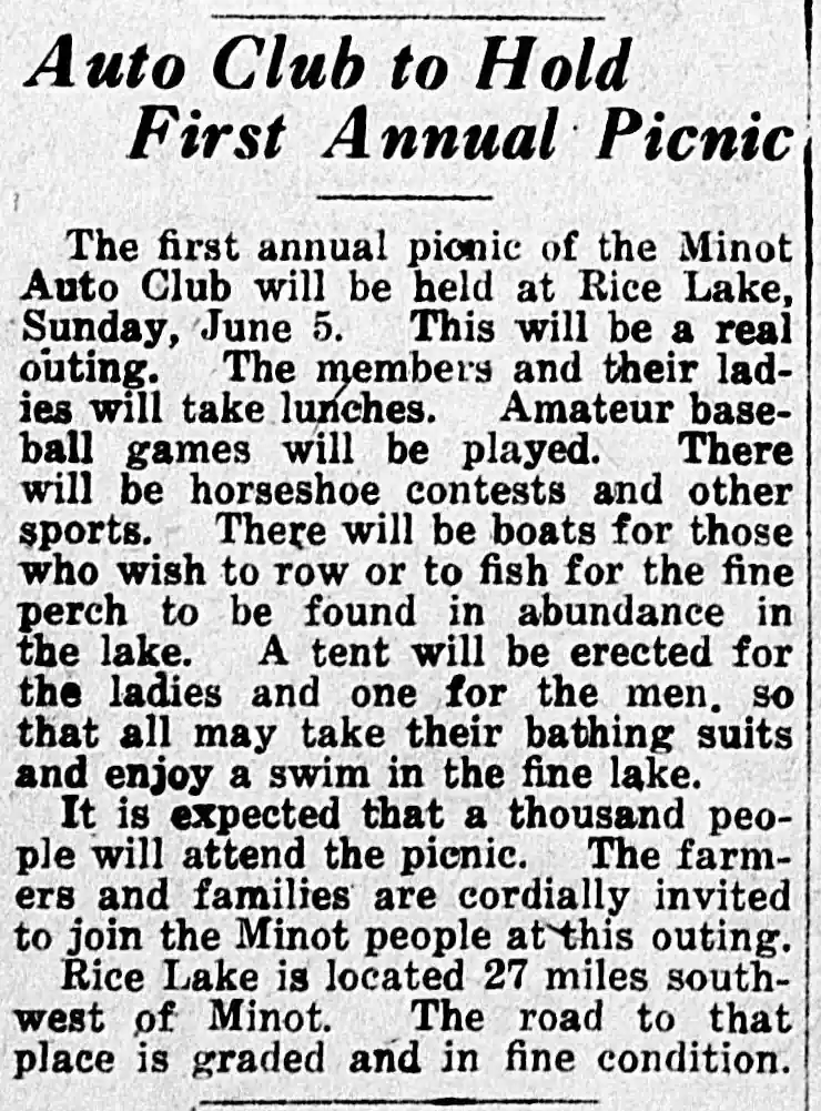 1st Annual Auto Club Picnic