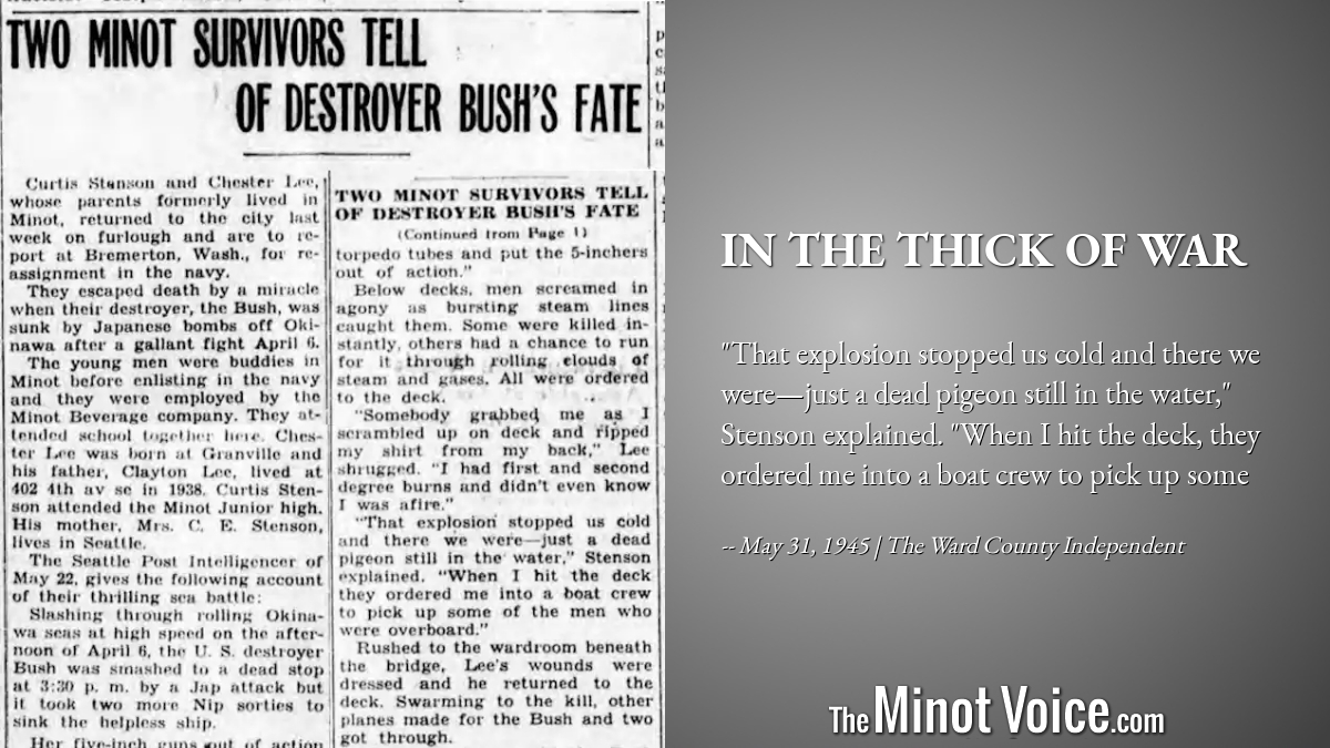 On This Day | In the Thick of War – TheMinotVoice.com