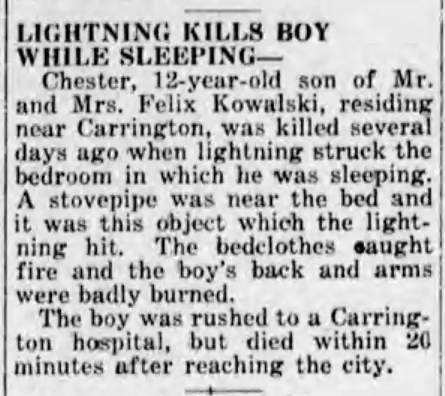Lighting Finds Sleeping Boy