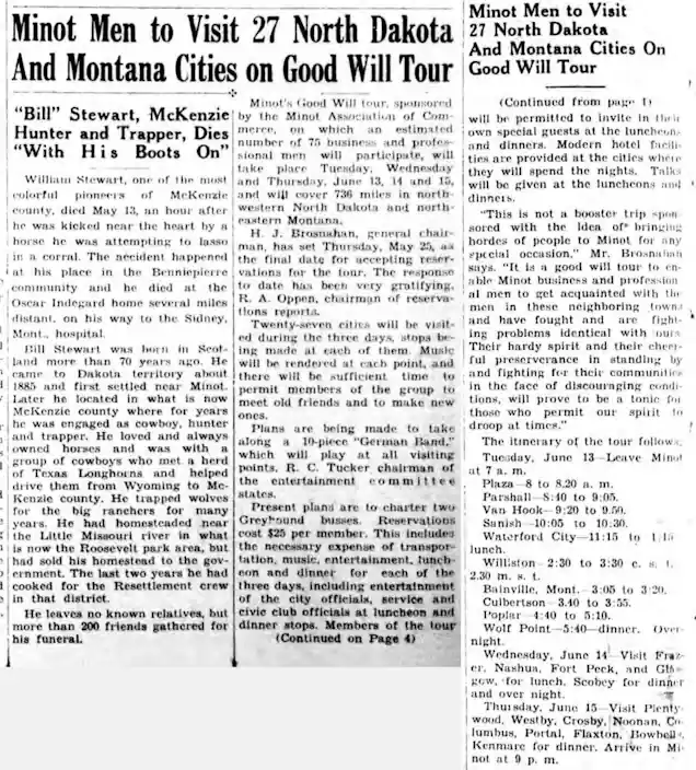 The Minot Good Will Tour