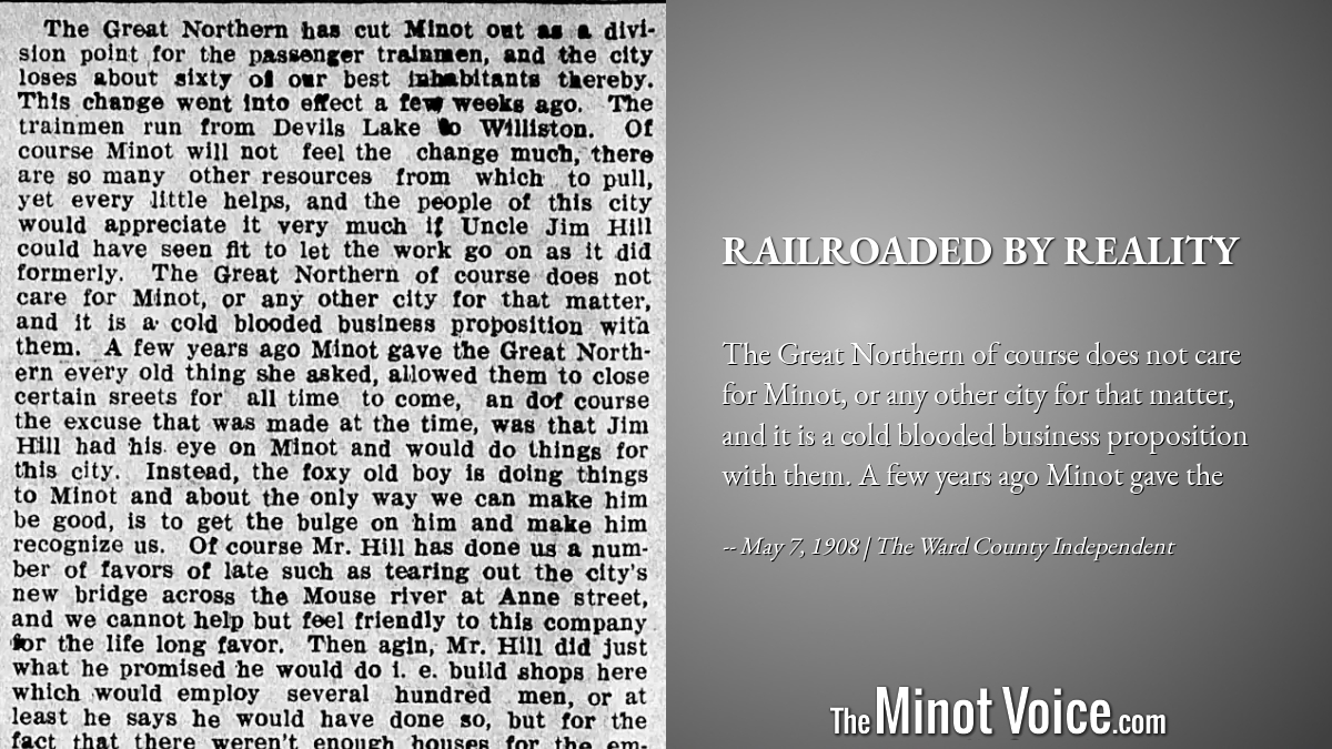 On This Day | Railroaded By Reality – TheMinotVoice.com