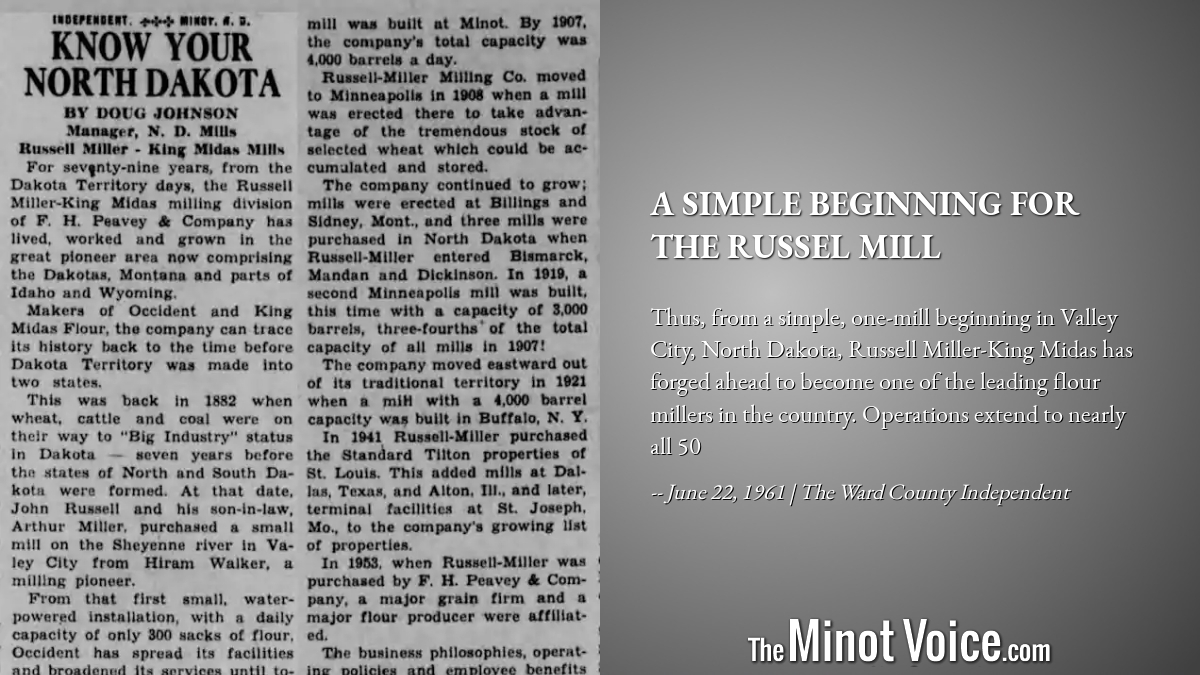 On This Day | A Simple Beginning for the Russel Mill – TheMinotVoice.com