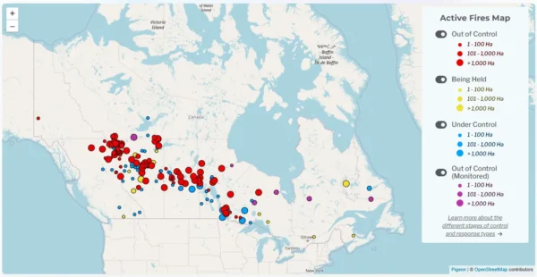 Wildfires Map