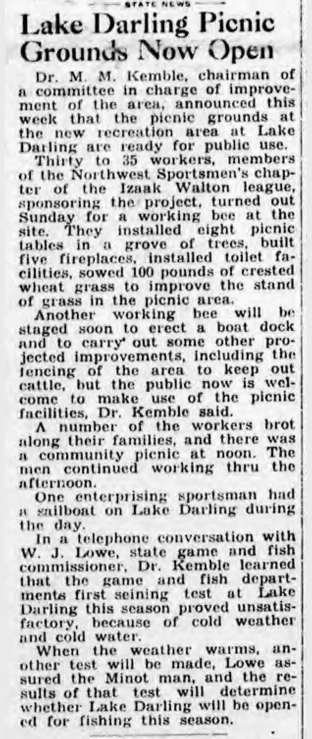 Lake Recreation Shaping Up