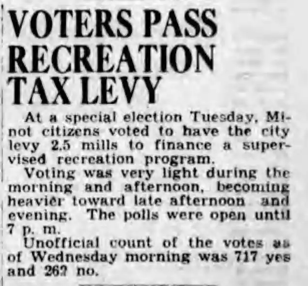 Voters Support Recreation