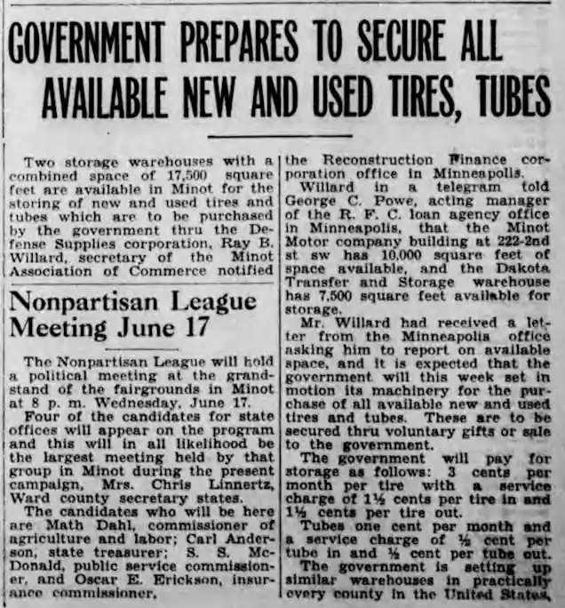 Tires for War Effort
