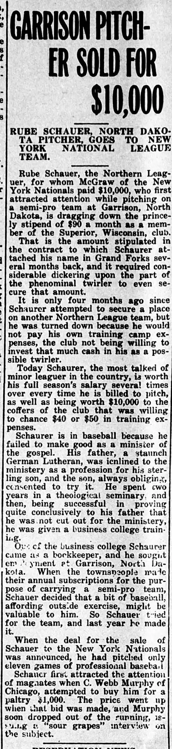 Garrison Pitcher Spurs Big Spend from New York Nationals