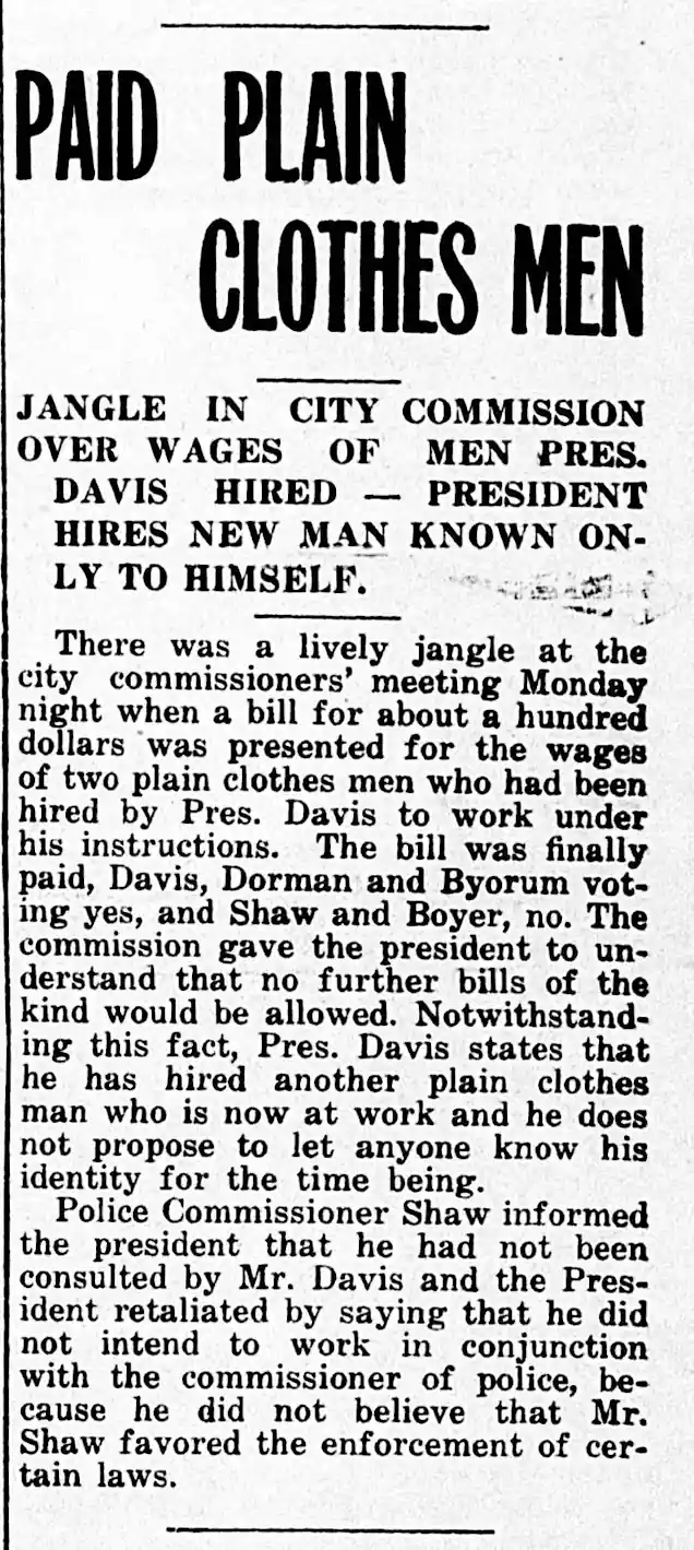 Paid for City Business