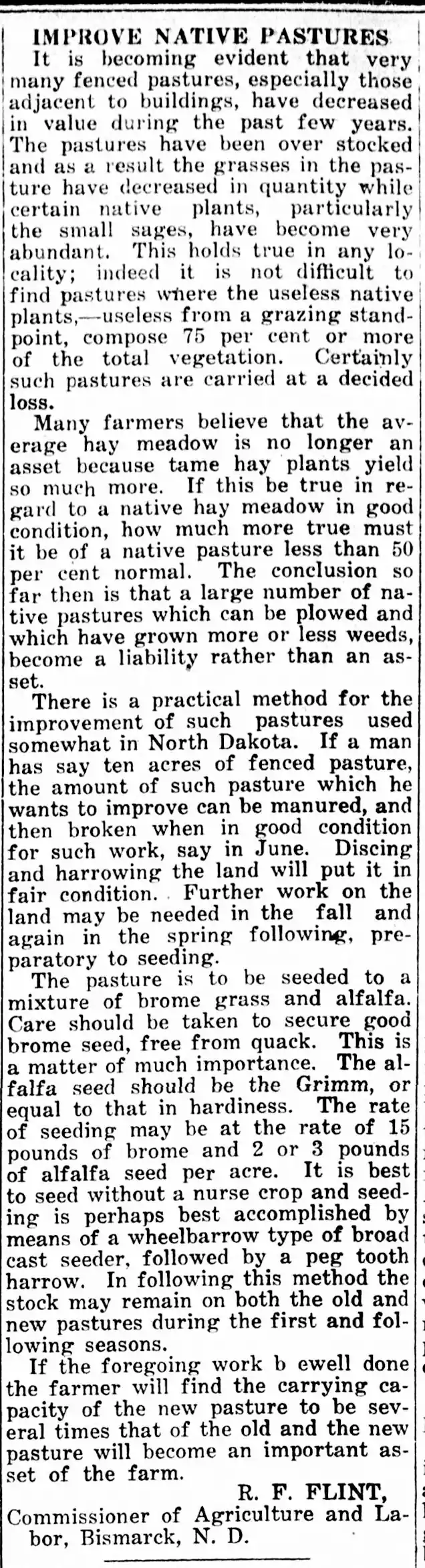 Pasteur Science Promotes Plowing