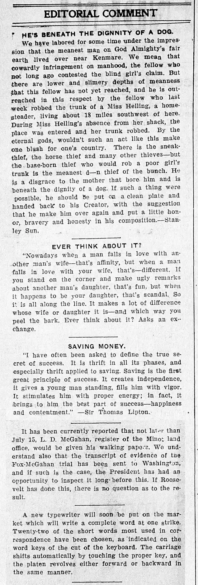 Beneath the Dignity of a Dog