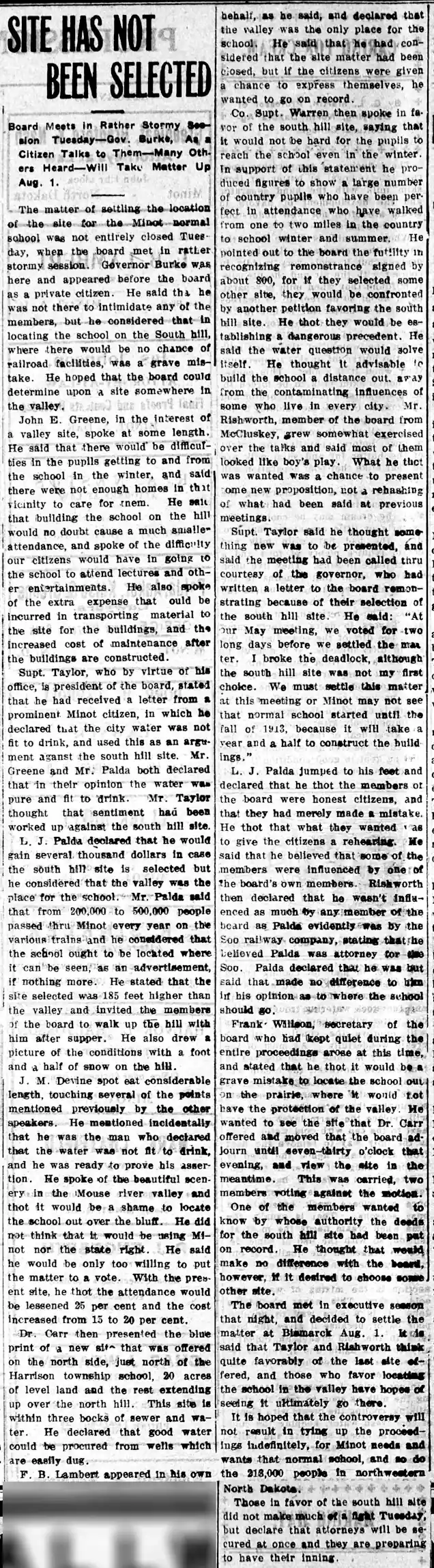 Where Will Minot State Go