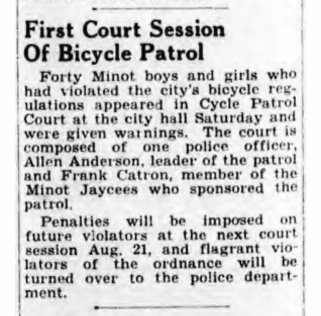 Bicycle Court Warns Rascal Kids