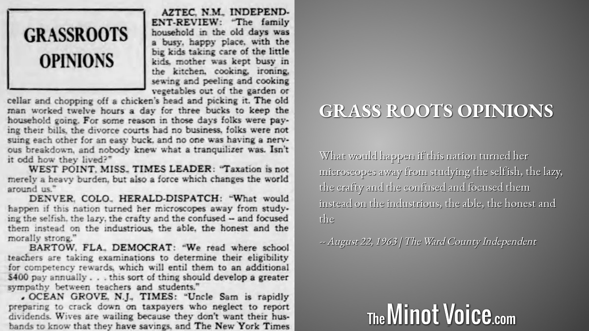 On This Day | Grass Roots Opinions – TheMinotVoice.com