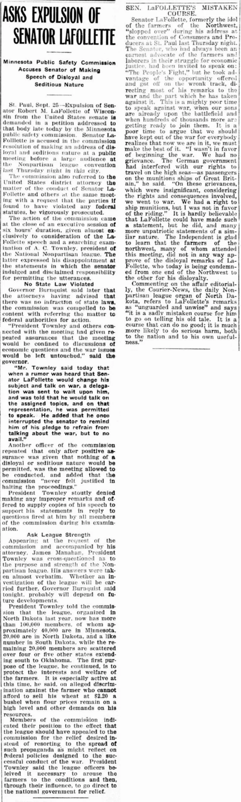 Free Speech Disavowed