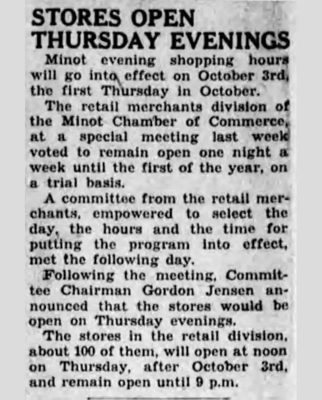 Fall Shopping Hours Extend Into Evening