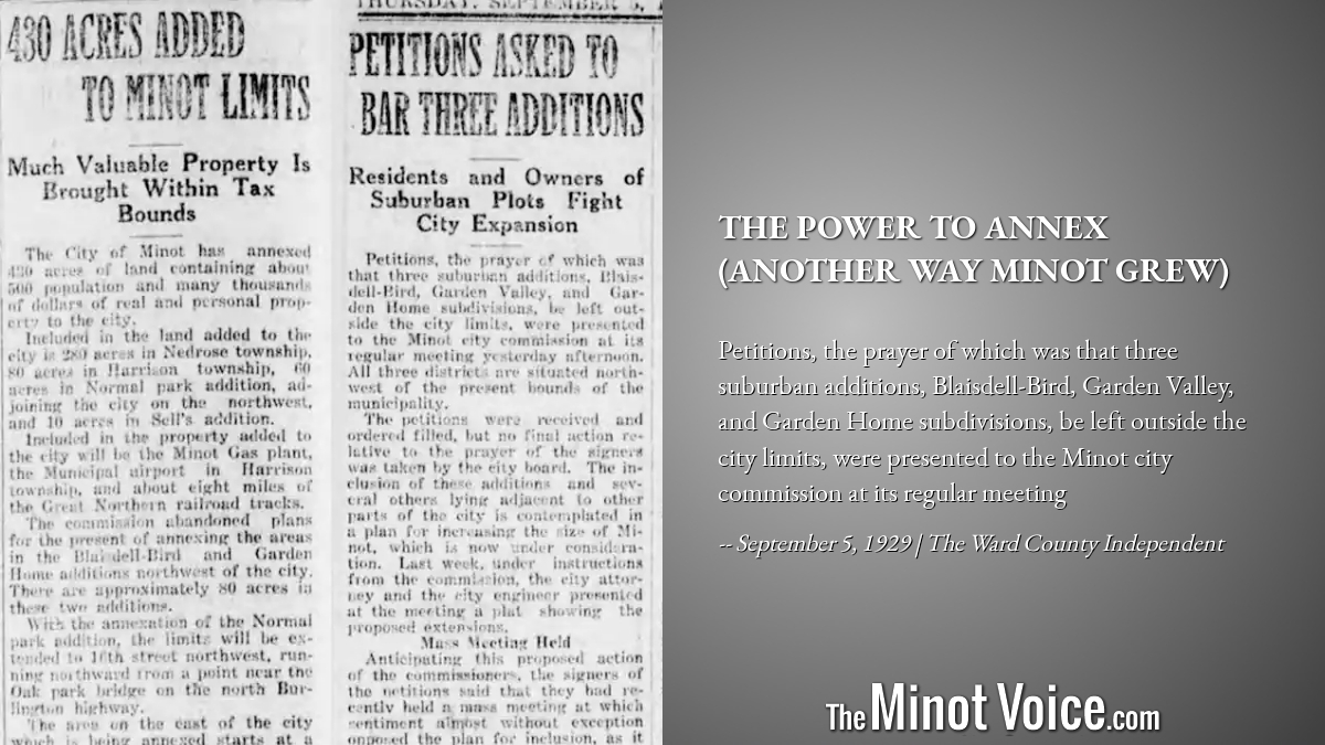 On This Day | The Power to Annex (Another Way Minot Grew ...