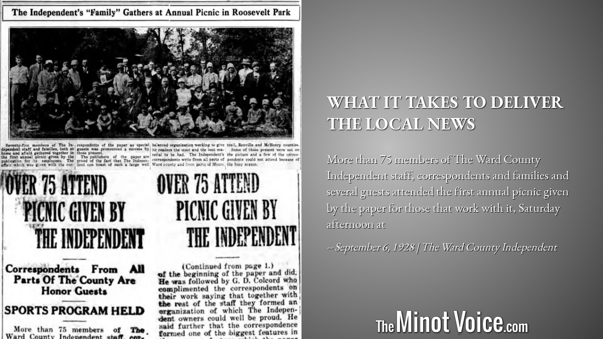 On This Day | What It Takes to Deliver the Local News – TheMinotVoice.com