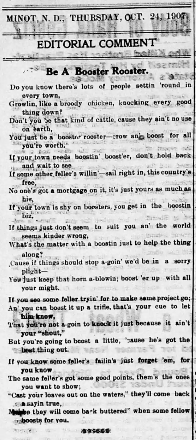 Be a Booster Rooster