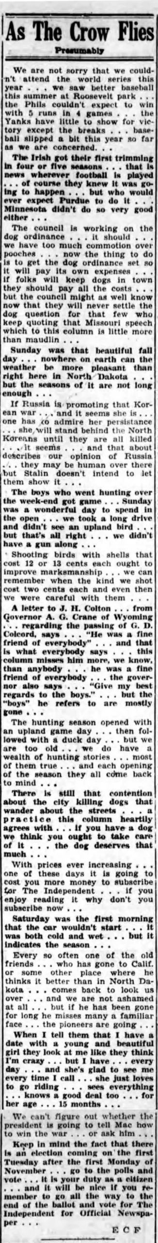 The Dog Ordinance Comes Around