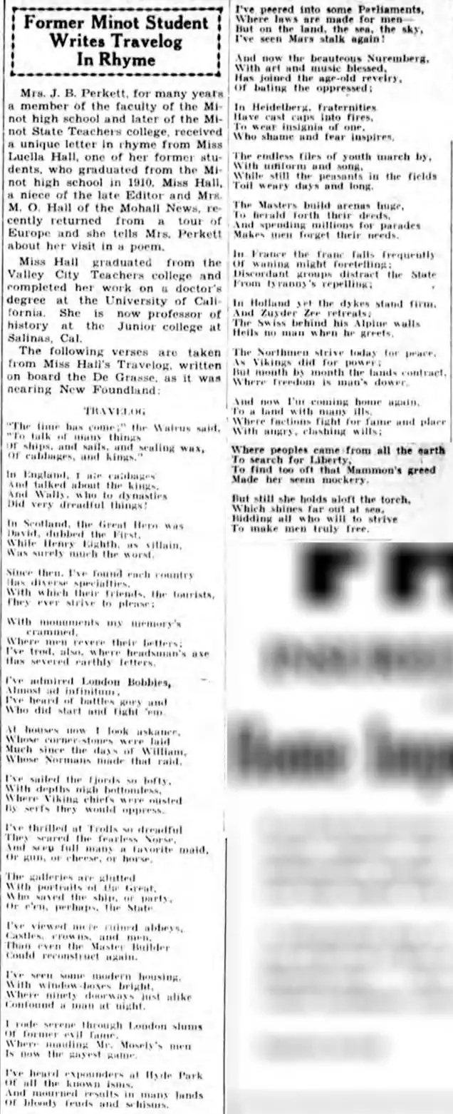 A Timely Verse on the State of the World