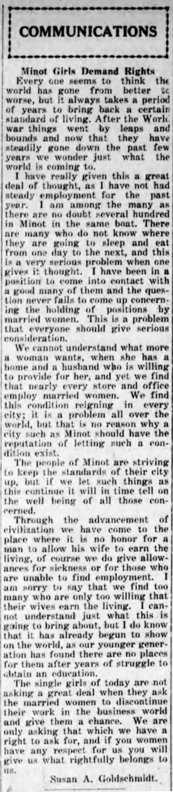 Hard Times Pit Single Women Against Married Women