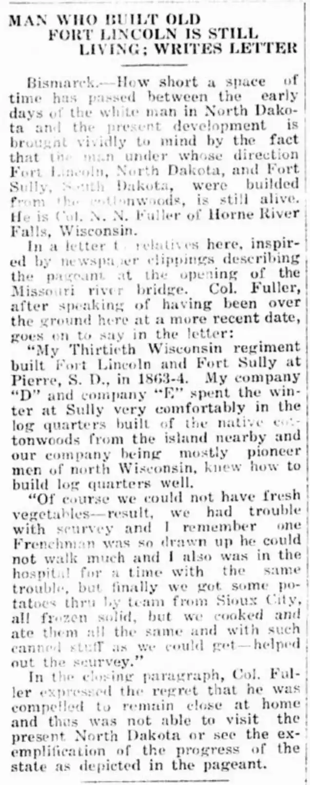 Scurvy on the Prairie