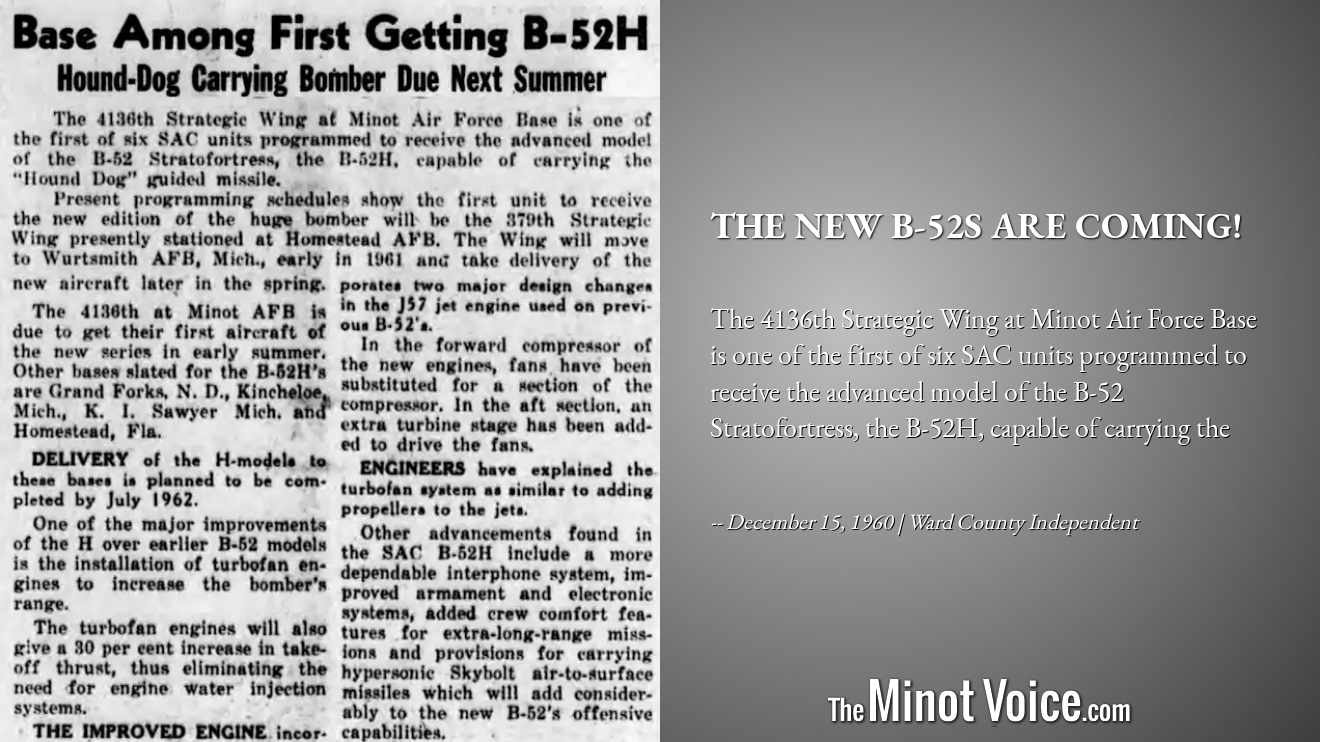 On This Day | The New B-52s are Coming! – TheMinotVoice.com